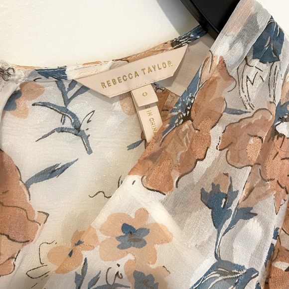 Rebecca Taylor Amelie Fleur Wrap Dress - Picture 9 of 9